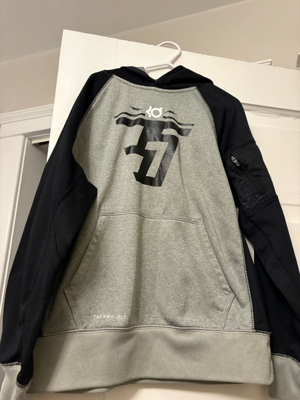KD Therma-FIT Hoodie - Gray & Black